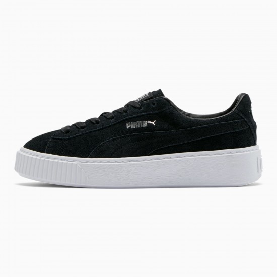 Puma Black Suede Platform Women's Sneakers