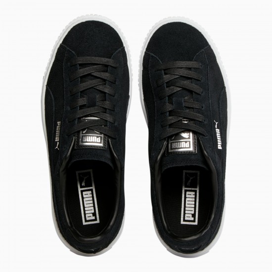 Puma Black Suede Platform Women's Sneakers