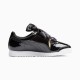 Roma Heart Patent Women's Sneakers Black