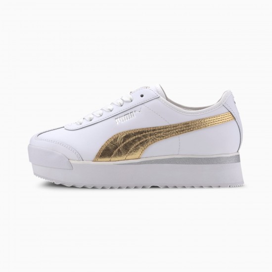 Puma White Roma Amor Metal Women's Sneakers