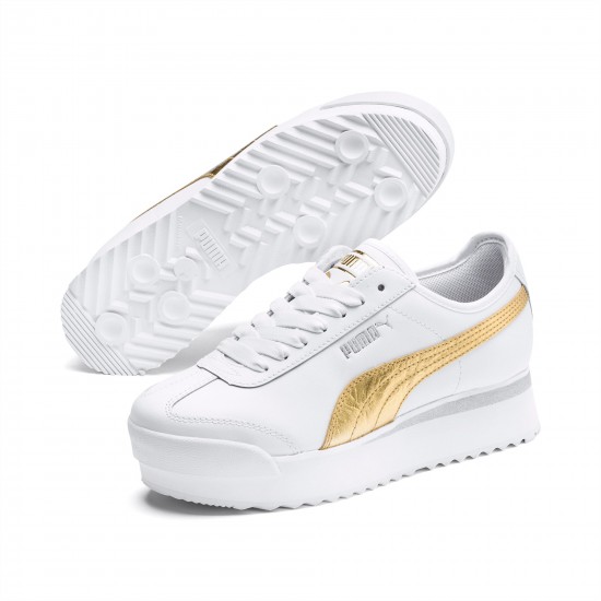 Puma White Roma Amor Metal Women's Sneakers