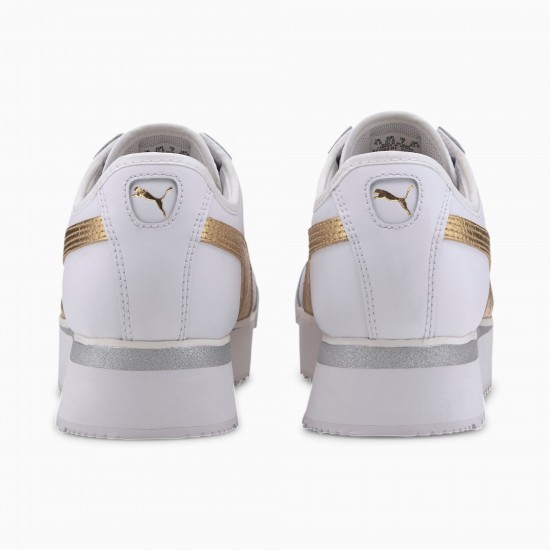 Puma White Roma Amor Metal Women's Sneakers