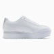 Puma White Roma Amor Leather Metallic Women's Sneakers