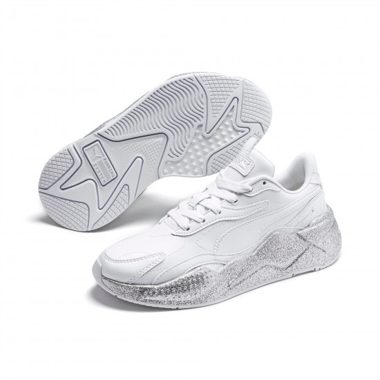 Puma White RS-X³ Glitz Women's Sneakers