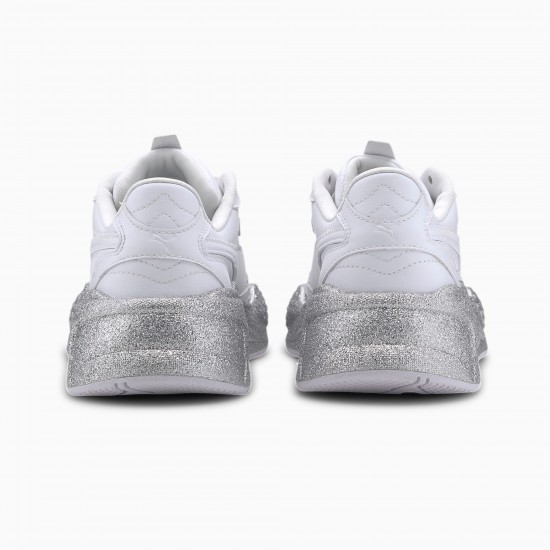 Puma White RS-X³ Glitz Women's Sneakers