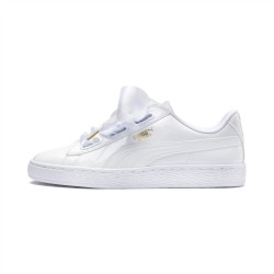 Puma Basket Heart Patent Women's Sneakers White