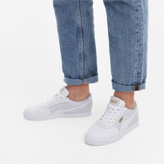 Puma White Carina Slim Veil Women's Sneakers