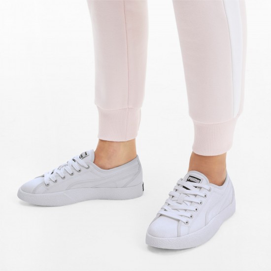 Puma White Love Canvas Women's Sneakers