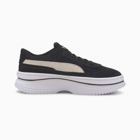 Puma Black DEVA Suede Women's Sneakers