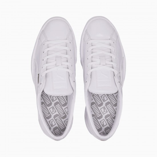 Puma White Love Patent Women's Sneakers