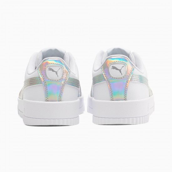 Puma White Carina Iridescent Women's Sneakers