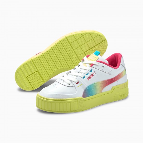 Puma Yellow Cali Sport Tie Dye Women's Sneakers