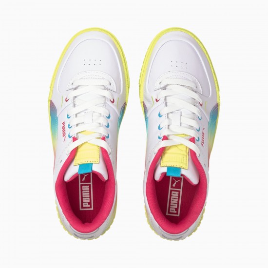 Puma Yellow Cali Sport Tie Dye Women's Sneakers